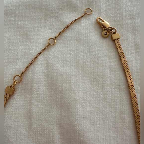 Madewell Vintage Gold Herringbone Chain Necklace - Picture 2 of 5